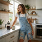 ✨🛍️Fresh Drop - Classic Denim Overall Shorts