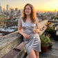 Women's V-Neck High Waist Cocktail Dress