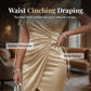 Women's V-Neck High Waist Cocktail Dress