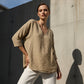 🔥Hot Sale 50% OFF🔥Spring-Summer Essential! Breathable V-Neck 3/4 Sleeve Blouse