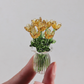 ⏳ Limited-Time Offer! ✨ Mini Glass Bouquet | Elegant Gift 🎀 | Approx. 6cm Tall 🎉