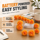 🌼Limited Time 50% Off! 🎃Artificial Marigold Flower LED String Lights – Waterproof 8 Lighting Modes, 20 LEDs Battery Powered, Decor for Halloween, Day Of The Dead Altar, Porch & Indoor Festival Decor