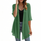 Women's Lightweight Open Front Chiffon Cardigan
