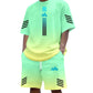 👕Men's Summer T-Shirt & Shorts Set – Gradient design, breathable & lightweight – Perfect for hot days & casual outings 🩳