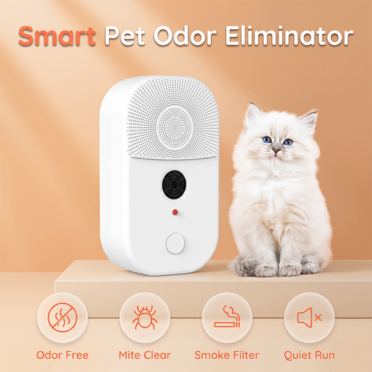 2-in-1 Pet Air Purifier And Ultrasonic Mite Repellent Device For Home Use