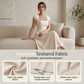 Women Elegant Square Neck A Line Dress Slim Fit Long Dress