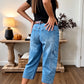 Women's Casual Stretchy Cropped Denim Pants