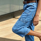 Women's Casual Stretchy Cropped Denim Pants