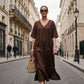 Women's V Neck Loose Vacation Maxi Dress