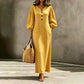 ⌛Limited-Time Offer-Women's Casual V-Neck Maxi Dress with Puff Sleeve