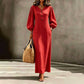 ⌛Limited-Time Offer-Women's Casual V-Neck Maxi Dress with Puff Sleeve