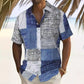 👔🎨 Men's Contrast Color Pattern Shirt