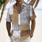 👔🎨 Men's Contrast Color Pattern Shirt
