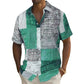 👔🎨 Men's Contrast Color Pattern Shirt