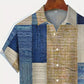 👔🎨 Men's Contrast Color Pattern Shirt