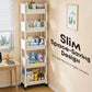 📦🪜Slim Rolling Storage Cart with Multi-Tier Shelves