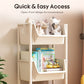 📦🪜Slim Rolling Storage Cart with Multi-Tier Shelves