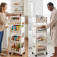 📦🪜Slim Rolling Storage Cart with Multi-Tier Shelves