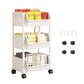 📦🪜Slim Rolling Storage Cart with Multi-Tier Shelves