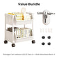 📦🪜Slim Rolling Storage Cart with Multi-Tier Shelves