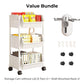 📦🪜Slim Rolling Storage Cart with Multi-Tier Shelves