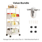 📦🪜Slim Rolling Storage Cart with Multi-Tier Shelves