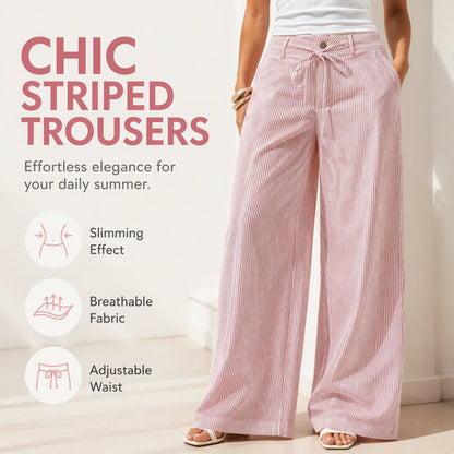 👖✨ 50% OFF Limited Time! Women's Striped Wide Leg Pants
