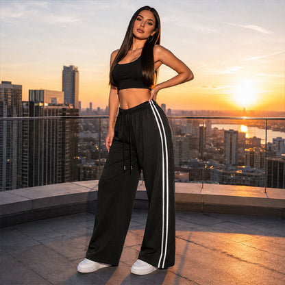⏳Time-Limited Special⏰Women's  Chic Striped Drawstring Track Pants