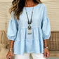 Women's Summer Lantern Sleeve Tiered Ruffle Blouse