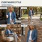 🌸Hot Sale 50% OFF💖Women's Casual Collarless Button Cardigan Jacket