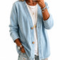 🌸Hot Sale 50% OFF💖Women's Casual Collarless Button Cardigan Jacket
