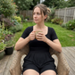 Women's Summer Ribbed Knit Romper with Pockets
