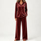 🌸Hot Sale 50% OFF💖Women’s Casual Velvet 2-Piece Lounge Set
