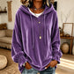 🌸Hot Sale 50% OFF💖Women's Casual Velvet Hooded Sweatshirt