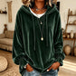 🌸Hot Sale 50% OFF💖Women's Casual Velvet Hooded Sweatshirt