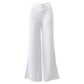 ✨🛍️Fresh Drop - High-Waisted Flowy Pants with Cutout Detail – Premium Texture & Versatile Style from Day to Night