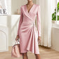 Women’s Fashion Solid Color Long Sleeve Dress