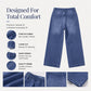 Women's Casual Straight-Leg Cropped Jeans