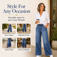 Women's Casual Straight-Leg Cropped Jeans