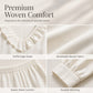 Women's Resort Style V-Neck 2-Piece Outfit Loose Long Sleeve Top Wide Leg Pants Set