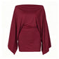 Women's Off-Shoulder Batwing Sleeve Bodycon Dress
