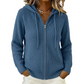 Women's Hooded Knit Zip-Up Cardigan Sweater