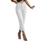 Women's High Waisted Cropped Suit Pants