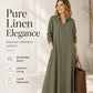 Women's Elegant Maxi Shirt Dress