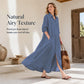 Women's Elegant Maxi Shirt Dress
