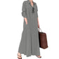 Women's Elegant Maxi Shirt Dress