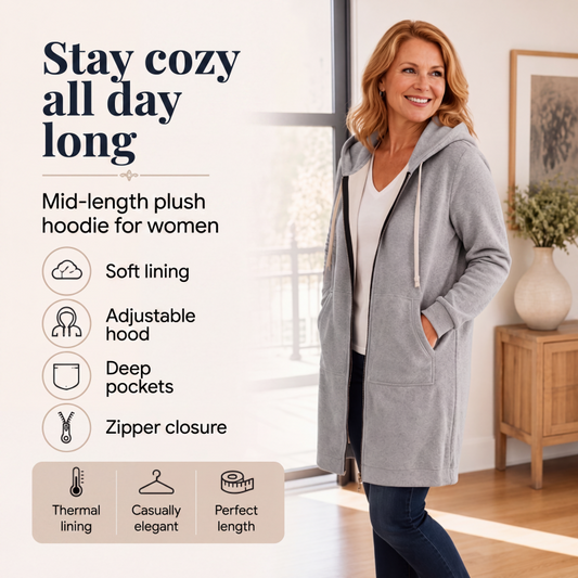 📢📢This Week's Special Price:$27.99!!🔥✨ Women's Zip-Up Fleece Hoodies