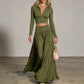 Women's Crop Top & Maxi Skirt Set
