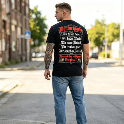 🎁2026 New Arrivals💥Deutschland Heritage Printed Short Sleeve Crew Neck T-Shirt for Men