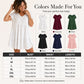 Women's V-Neck Tiered Ruffle Dress